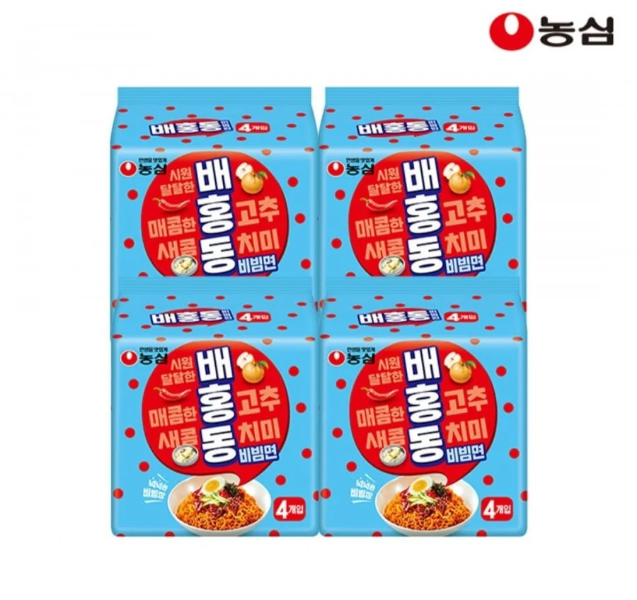 농심 배홍동 비빔면 137g 16개