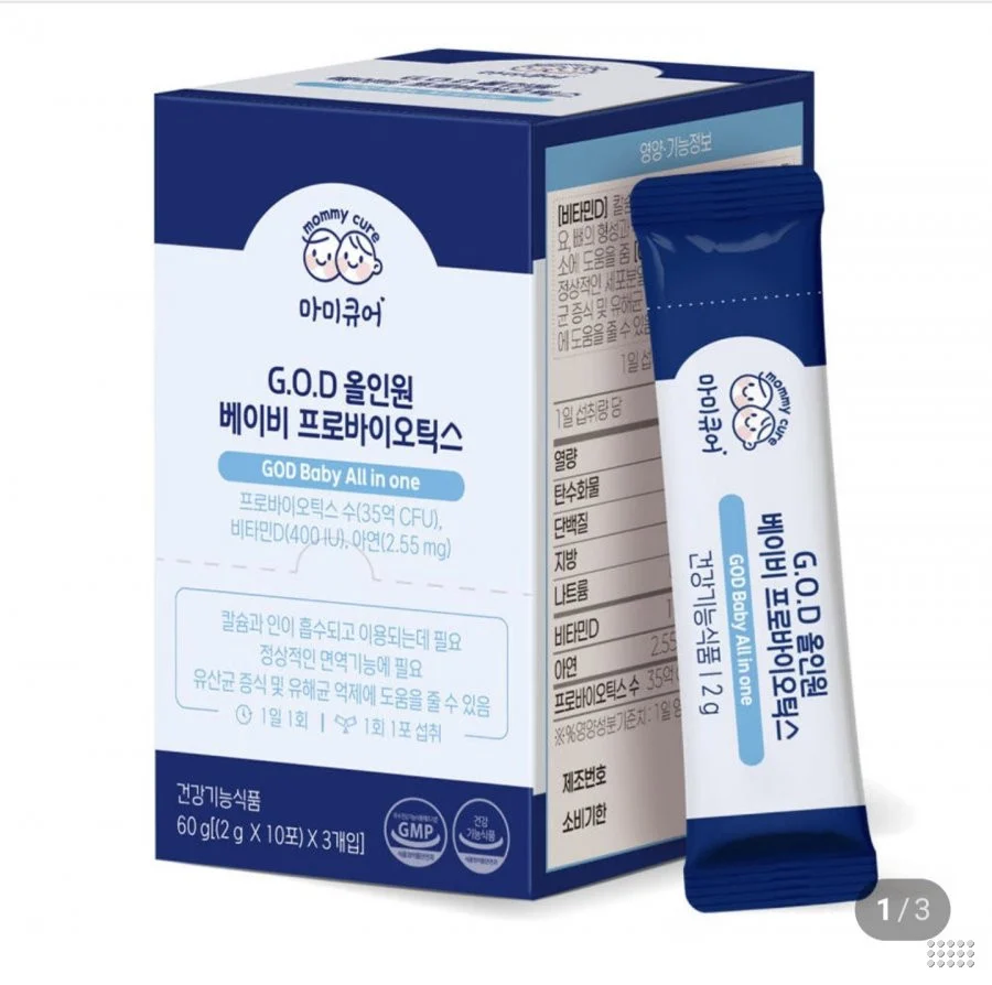 마미큐어 GOD 올인원 아기유산균 30개입