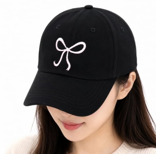 남녀 자수 볼캡 모자 2개 세트