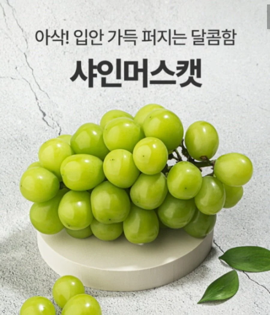 산지직송 고당도 샤인머스켓 2kg 3~4수