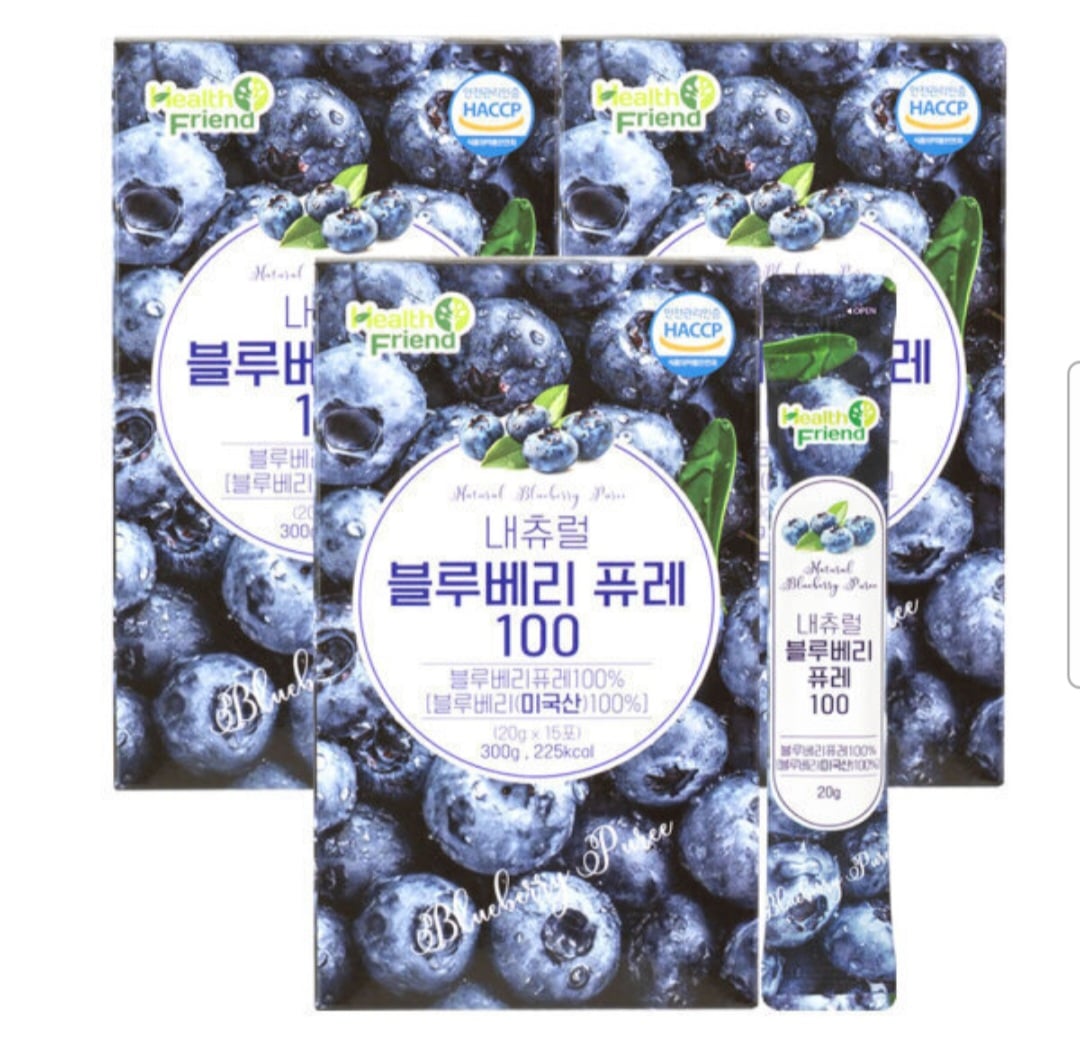 내츄럴 블루베리퓨레 100 15포 x 3박스 총 45포