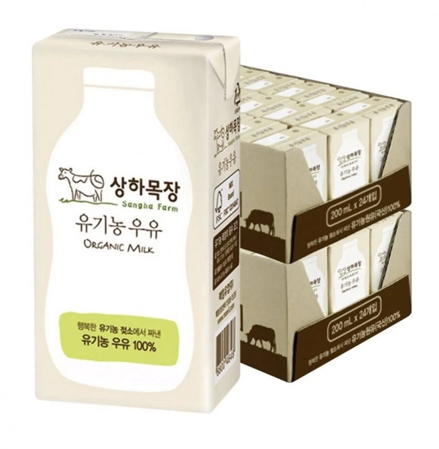 상하목장 유기농 멸균우유 200ml 48팩