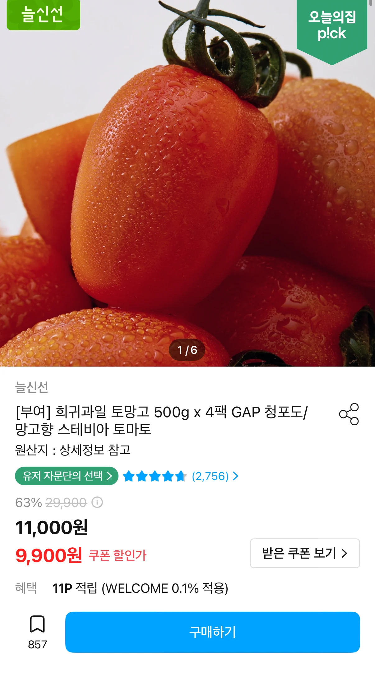 스테비아 토망고 500g x 4팩